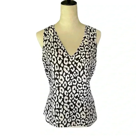 Express Women Sleeveless Animal Print Top‎ Size M - Picture 1 of 7
